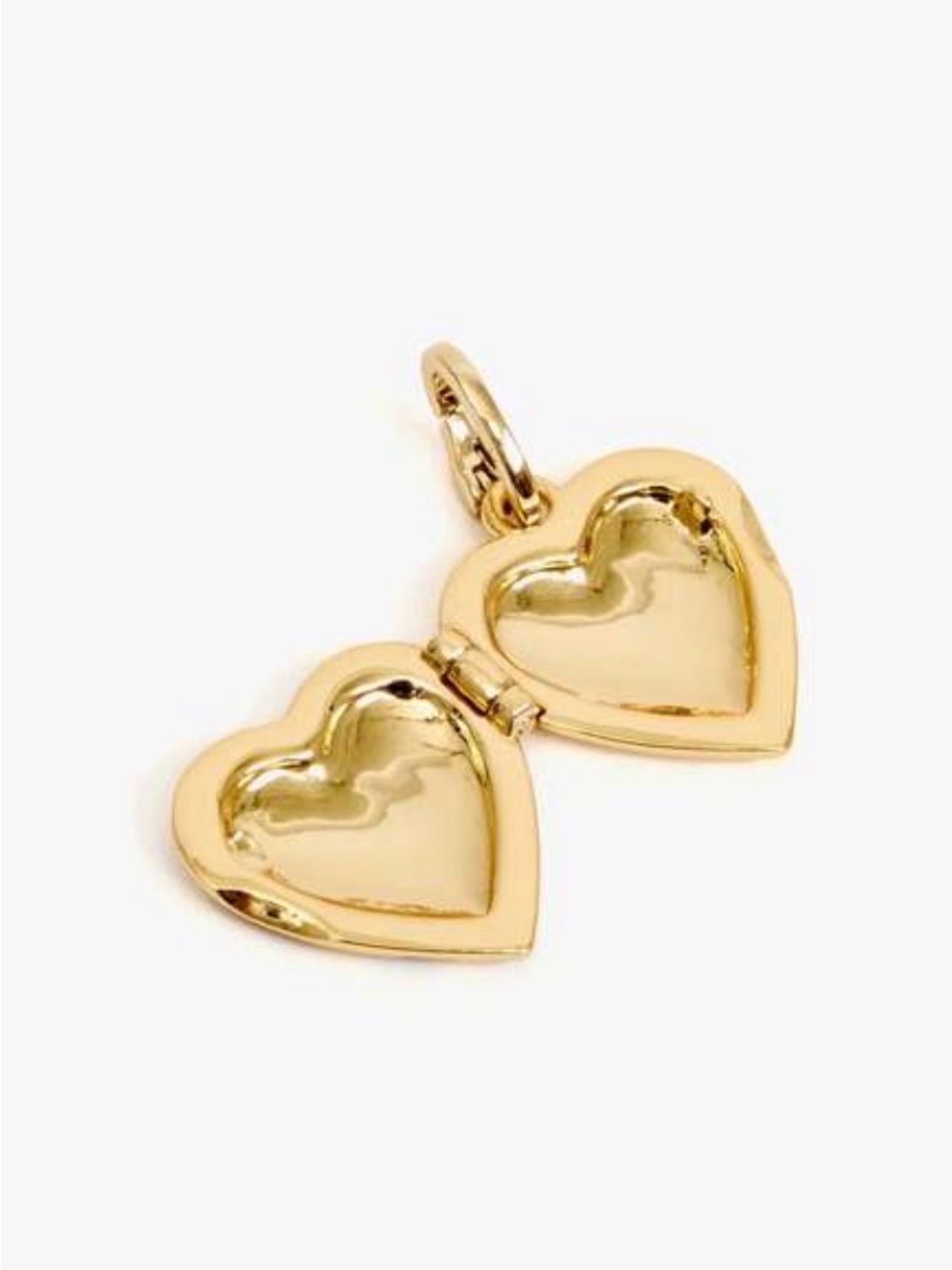 Clare V. Blue Stripe Heart Locket - Picture 3 of 8